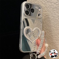 Mirror Casing With Strap For Vivo Y05 Y04 Y04S Y03 Y03T Y02 Y02S Y02T Y02A Y01A Y77 Y75 Y72 Y58 Y56 