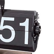 Flip Desk Clock Vintage Table Clock Mechanical Flip Clock Cafe Home Hotel