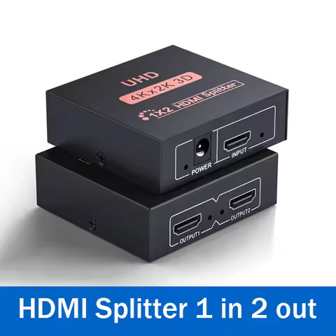 4Kx2K HDMI Splitter 1 in 2 out Video Distributor 1080P HDMI Switch 1x2 1x4 Copy Display Adapter for 