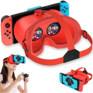 Headset VR untuk Nintendo Switch & Switch OLED Model, Cermin Mata VR Virtual Boy dengan Lensa HD Bol