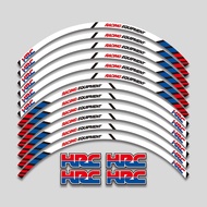 17inch Motorcycle Accessories Rim Wheel Sticker Reflective Decals For Honda HRC REPSOL CBR250 RR CBR