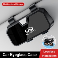 infiniti q30 qx50 g35 q60 q50 FX35  car glasses case Sun visor glasses clip glasses storage box card