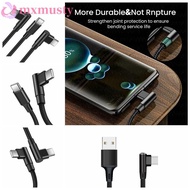 MXMUSTY PD 60W Quick Charger Cord, Quick Charge 90 Degrees 90 Degrees Type C Cable, Fast Charging Ca