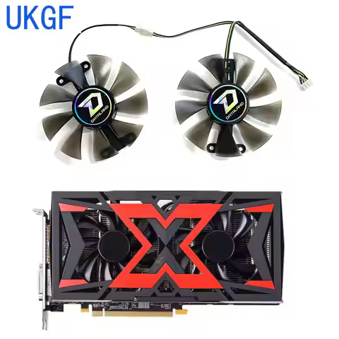Brand new DIY fan 85MM 4PIN RX580 GPU fan for DATALAND Radeon RX580 X-Serial War graphics card repla