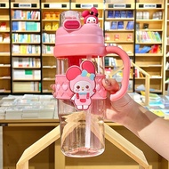 Sanrio 1000ml Children's Drinking Bottle with Handle, 2 Ways to Drink, Cute and Unique Motifs, 1 Lit