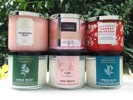 เทียนหอม3ไส้ bath and body works candle 3 wicked หอมฟุ้ง กลิ่นดีๆ