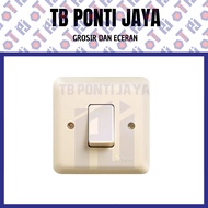 Broco Cream 6621U Single Light Switch