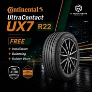 Continental UltraContact UX7 R22 275/40 265/40 (with installation)