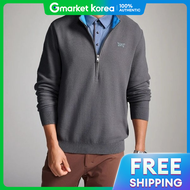 เสื้อสเวตเตอร์คอซิป PXG ผู้ชาย สีเทาคลาสสิก คอลเลคชั่นฤดูใบไม้ร่วง/หนาว 2025