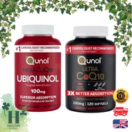 Qunol Mega CoQ10 Ubiquinol 100 mg & Ultra CoQ10 100mg 3x Better Absorption Increase