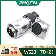 Aviation Plug WS28 -2-3-4-7-8-10-12-16-17-20-24-26Core TD_Z Reverse Mount Connector