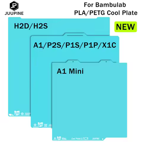 Cold Plate for Bambu Lab H2D H2S X1C P1S A1 3D Printer Double-Sided Build Plate Enhanced Low-Tempera