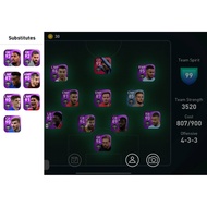 Pes 2021 mobile account cheap powerfull