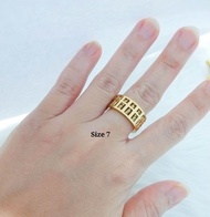 JR Trends Stainless Steel Abacus Ring