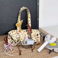 2026 Niche Design Large-Capacity Underarm Commuter Bag High-End Fashion Color Polka Dot One-Shoulder