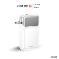 D-power Fast PowerBank 10000mAh แบตสำรอง พาวเวอร์แบงค์ มีปลั๊กและสายชาร์จในตัว (รุ่น GC100)