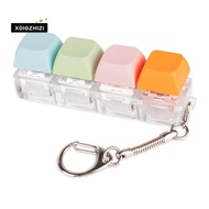 Keyboard Fidget Toy, Fidget Keychain of 4 Colors Keyboard Clicker, Silent Fidget Toy for Library, St