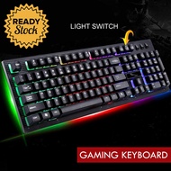 Gaming Keyboard LED G20 Geming RGB Backlight Lampu Warna Warni Keren Key Board Kibor Kibord PC USB K