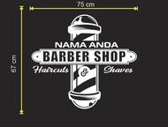 barbershop cutting sticker