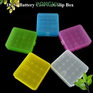 PONGUX Battery , Anti-slip 4 AA AA 18650 Battery Box,  Plastic Coloful Rechargeable Battery Containe