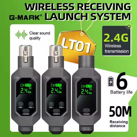 Wireless Microphone System G-MARK LT01 XLR Adapter Audio Transmitter And Receiver For Audio Mixer PA