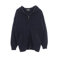 [二手，A級] 香奈兒 CHANEL 連帽衫，Coco 標誌，針織，羊絨，拉鍊，女款。