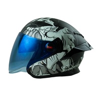 Devil Glow Brand RD Air Force 1 Half Helmet 3/4 Open Face (M-XXL)