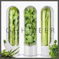 OHHDEER Herb Saver Storage Container Fresh Herb Keeper Vanilla Vegetables Fresh Preservation Bottle