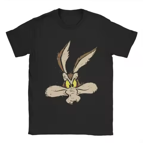 Roadrunner Coyote T Shirt for Men Women Pure Cotton Novelty T-Shirt Crew Neck Tee Shirt Short Sleeve