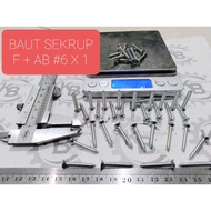 Fab 6 X 1 BOLT / FAB 6 X 1 SCREW BOLTS / FAB 6 X 1 SCREW BOLTS