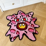 Cherry Bomb Rug Strange and interesting Handmade Tufted Carpet Room Decor Kawaii Rug Small Rugs for 