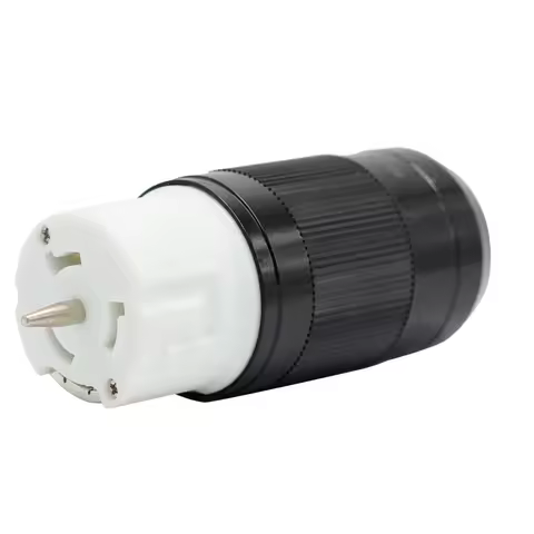 50 Amp Generator Connector with Pin 125/250V USA/Canada NEMA SS 2-50R Marine Shore 4-Pin Straight Bl