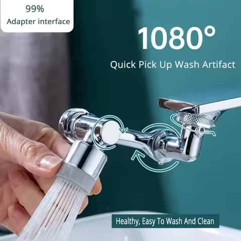 1080 Degree Universal Extension Faucet Washbasin Tap Splash Aerator Splash Filter Faucet Faucet Adap