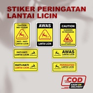 Slippery FLOOR WAR STICKER | Warning Sticker | Slippery FLOOR | Floor SLIPPERY