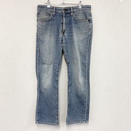 EDWIN 503 牛仔褲，拉鍊門襟，垂直褪色，靛藍色，33碼，古著