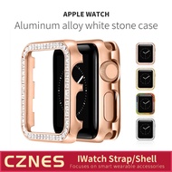 [S9/S8/S6 Universal] Luxury IWATCH Aluminum Alloy+Zircon Diamond Case SE S8 iWatch9 Shock-resistant Case Watch Case 45mm 41mm