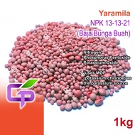 1kg Baja Yaramila NPK 13-13-21 / Baja Bunga Buah / Baja Merah / Yara Mila Fertilizer / Baja Sebatian