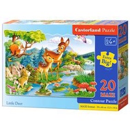 【恆泰】Castorland 波蘭進口兒童拼圖20片小鹿小象小獅子 02177 益智玩具