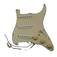 KR-(Free Shipping)Pickups Guitar Alnico 5 Pickups SSS Single Coils Pickups Loaded Pickguard Guitar E