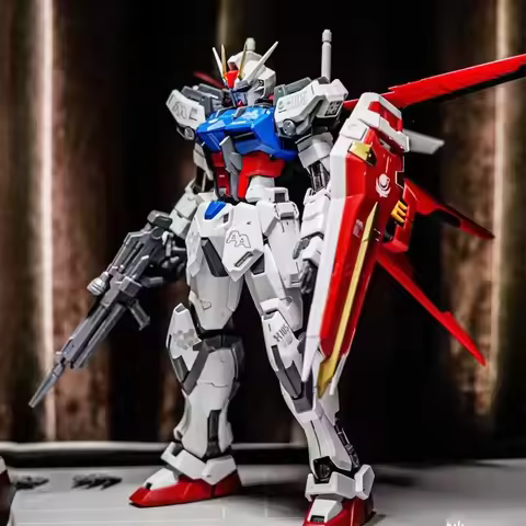 HG 1/144 Strike Dog Fighter GAT-X105 Mech Assembly Model Kit Action Figures Boys' Puzzle Toys Collec