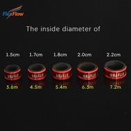 Eas 1pcs Aluminum Alloy Fishing Rod Anti-skid Stop Ring Pole Sleeve Metal Rod Clip O-shaped Ring Fis