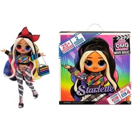 LOL Surprise OMG Movie Magic Starlette Fashion Doll with 25 Surprises Including 2 Outfits, 3D Glasse