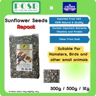 USA Premium Sunflower Seed / Kuaci / Biji Bunga Matahari 300g & 500g & 1kg (Makanan Hamster/Burung N
