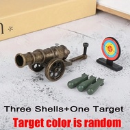 1Set Mini Mortar Model Toys (1PC Gun Model+3PCS Plastic Shells+1PC Target), Portable Fun Finger Game