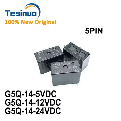 5/PIECES New G5Q-14-5VDC DC5V 5V G5Q-14-12VDC DC12V 12V G5Q-14-24VDC DC24V 24V 5PIN Power relay In S