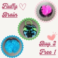 Furry Brain / Brain Keychain