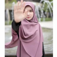 Segi Empat Jilbab Syari Jumbo Hijab Segi Empat 140X140 Kerudung Polos