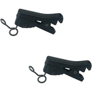 2 unit Mikrofon Lapel/Lavalier dengan Klip Tali Leher ABS untuk Sanken COS-11D Deity W.Lav Pro Laval