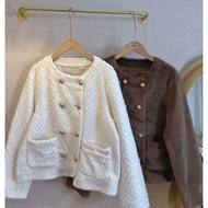 C43 Double Button Shirt White