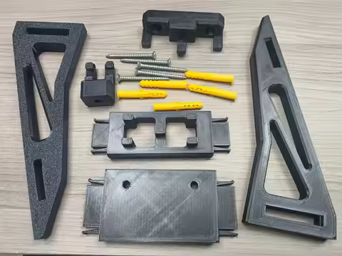 DIY Building Block Wall Display Stand Wall Mount Bracket Holder for LEGO 42207 Ferrari F1 SF24